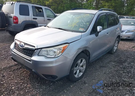2015 Subaru Forester 2.5I Premium из США, поврежденный, VIN JF2SJADCXFH560104